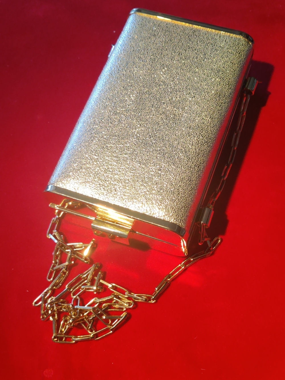 Pagini Gold PU EVENING Shoulder Bag Quality Gold Color Hardware...